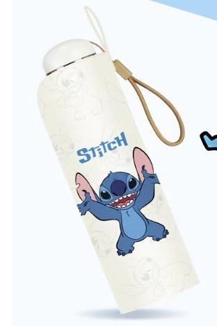 Disney Stitch Folding Safe Manual Open/Close Umbrella Sun/Rain Lightweight Travel Compact