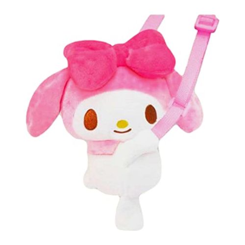 Sanrio My Melody Soft Plush Shoulder Crossbody Mini Coin Pochette 8" Tall. Limited Edition. Japan Import.