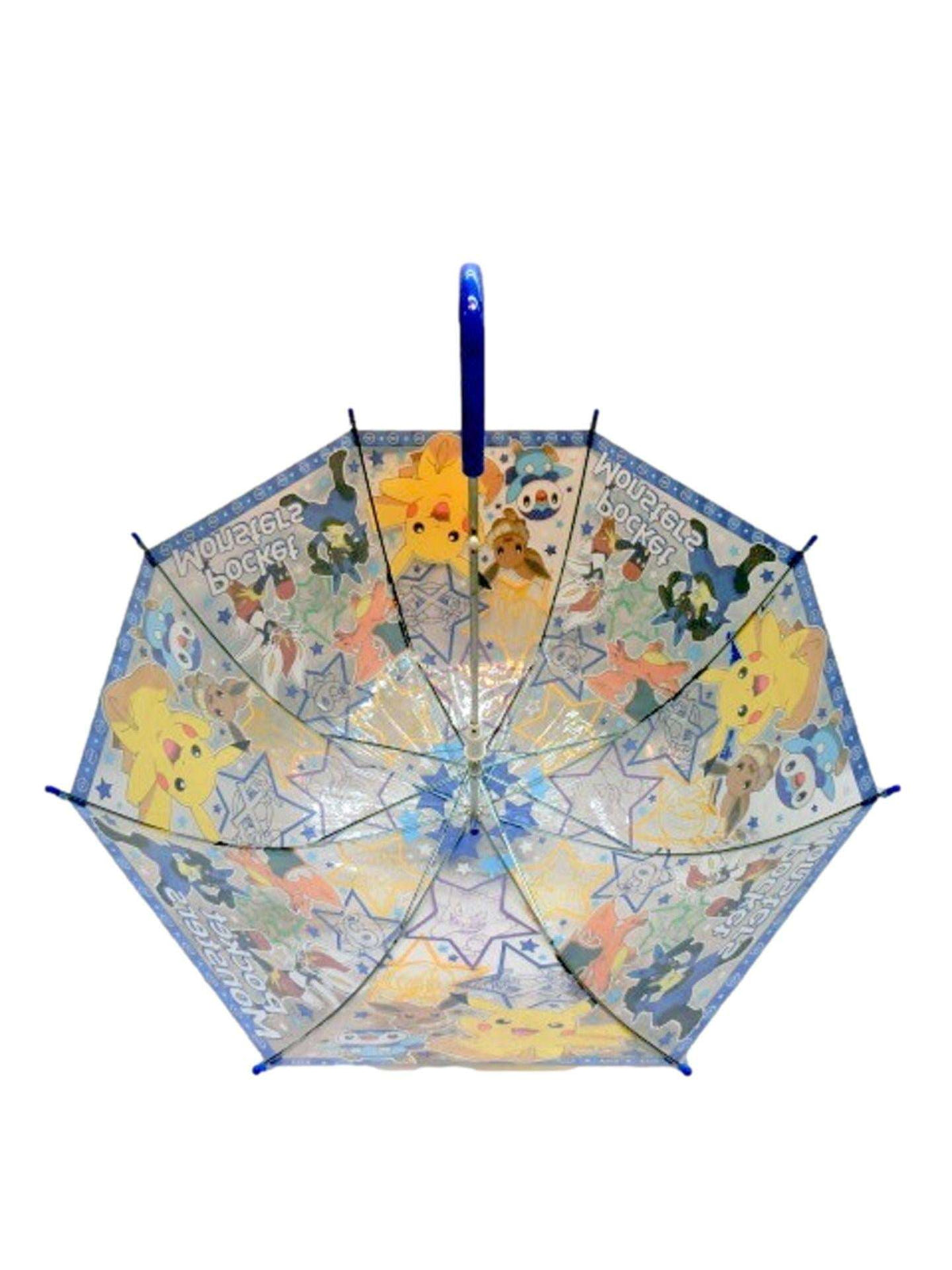 Pokemon Unisex Vinyl Auto Open Stick Umbrella. Dome Type Deep Tension Stylish and Cute. Christmas,New Year,Birthday Party, Best Gift.