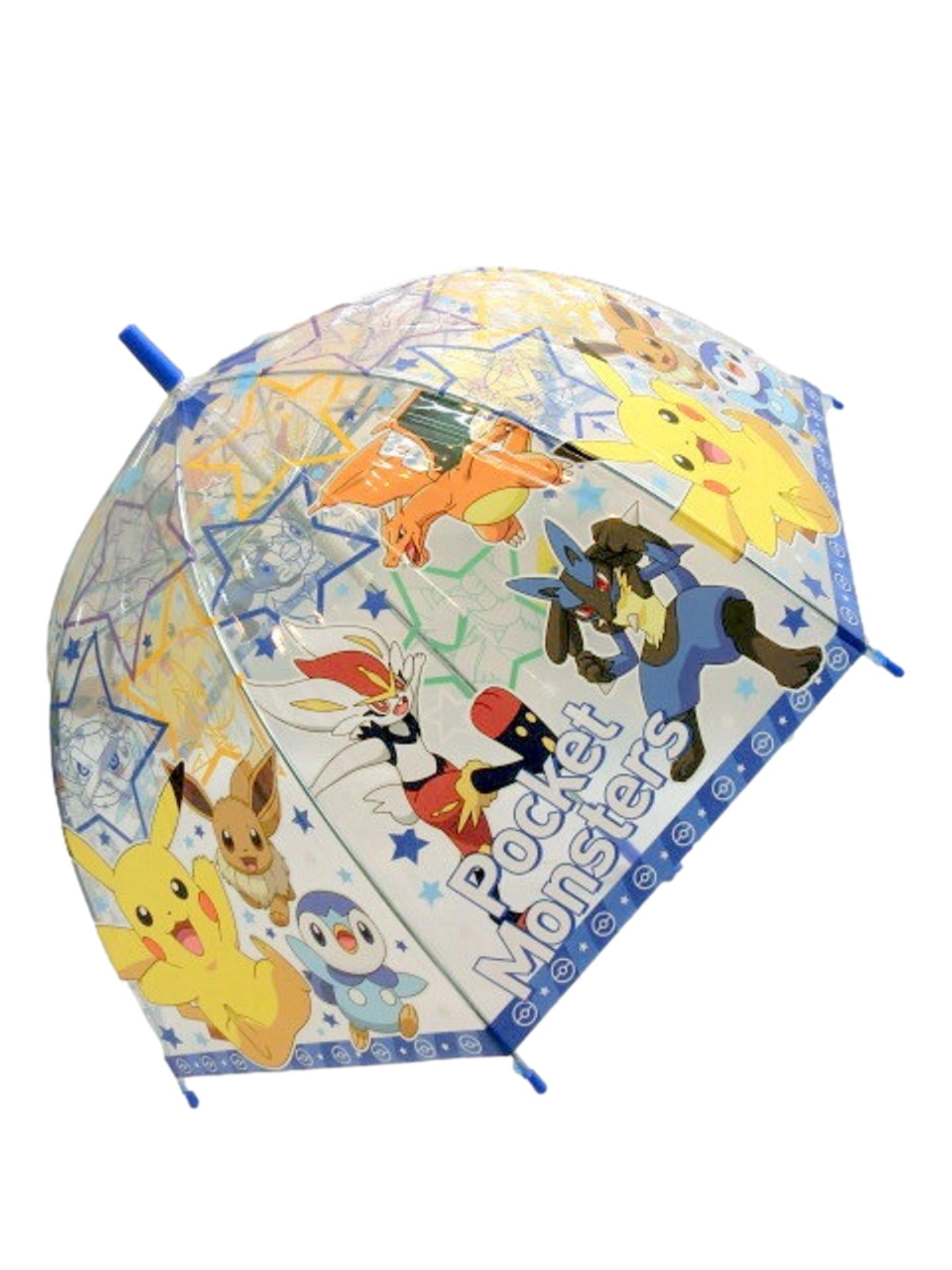 Pokemon Unisex Vinyl Jump Start Stick Umbrella. Dome Type Deep Tension Stylish and Cute. Christmas,New Year,Birthday Party, Best Gift.