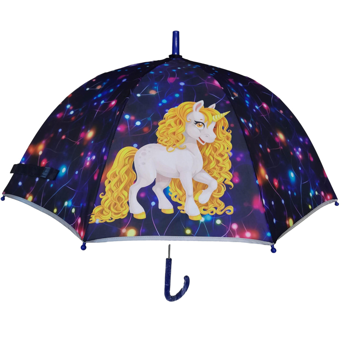 Unicorn Dome Shaped 8 Fiberglass Ribs 19" Stick Umbrella For Girls Best Birthday Party Christmas Gift