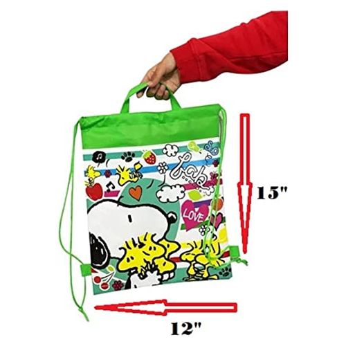 Snoopy Gym, Shoes,Beach,School Backpacks Non Woven 2-Way .Limited Edition. 15" H.