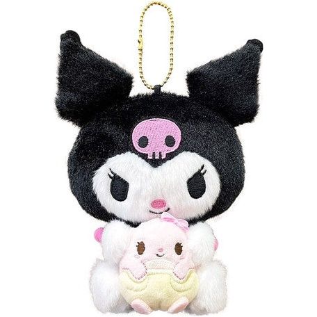 Sanrio Kuromi Key Chain Pair Plush Lucky Mascot Holder Bag Charm Decoration . Rare.Limited Edition.