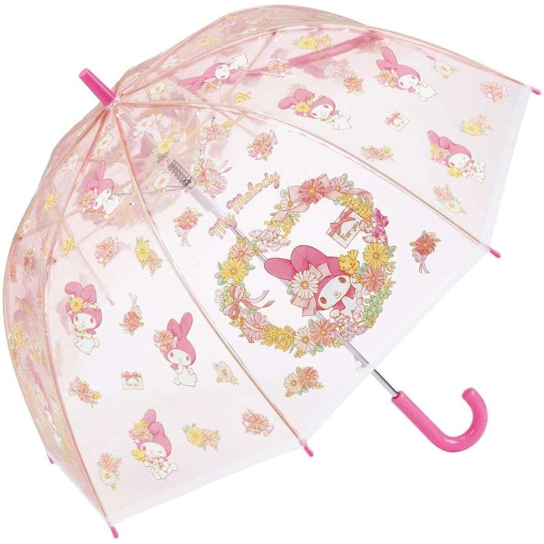 Sanrio My Melody Cute Fashionable Dome-Shaped Vinyl Stick Umbrella.Limited Edition.