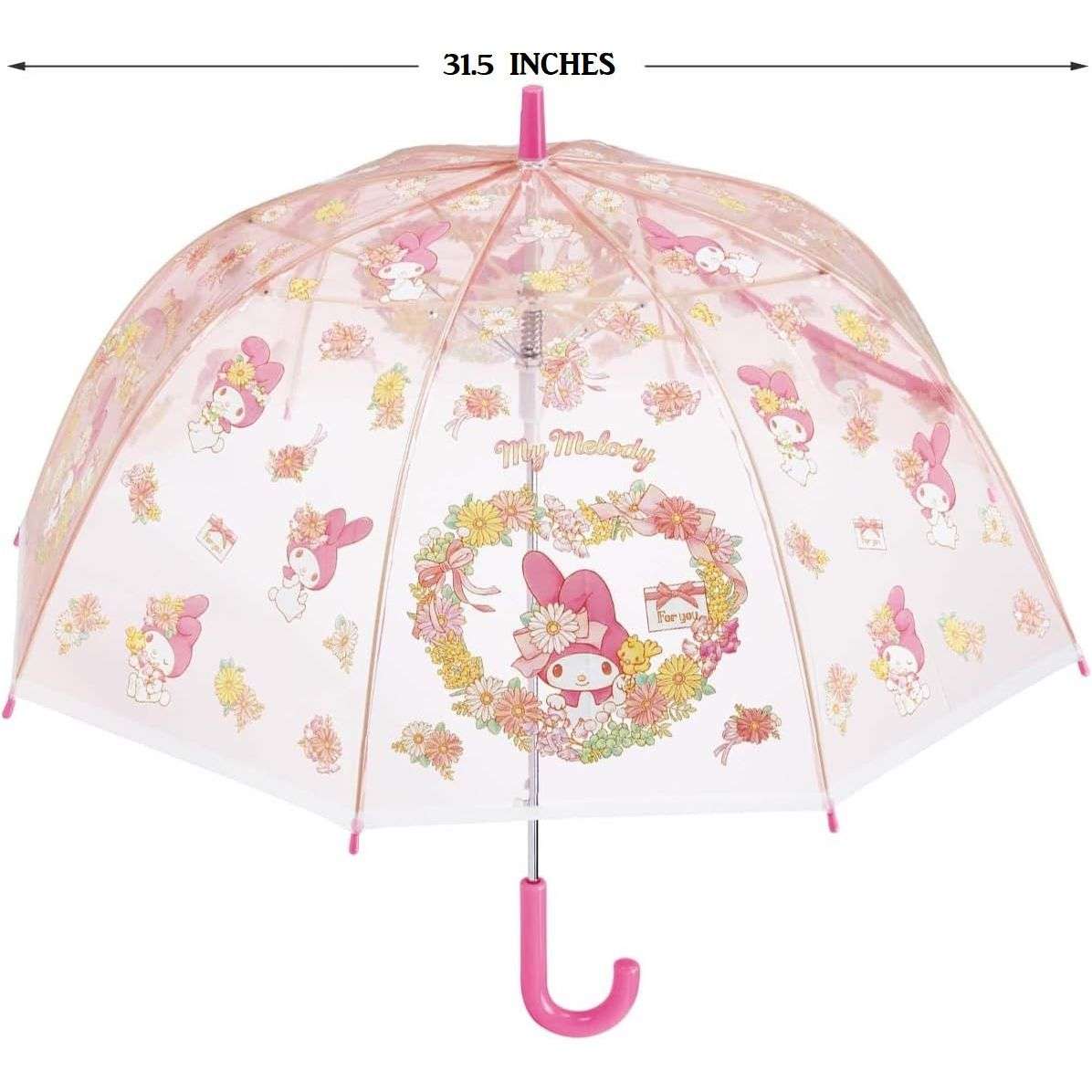 Sanrio My Melody Cute Fashionable Dome-Shaped Vinyl Stick Umbrella.Limited Edition.