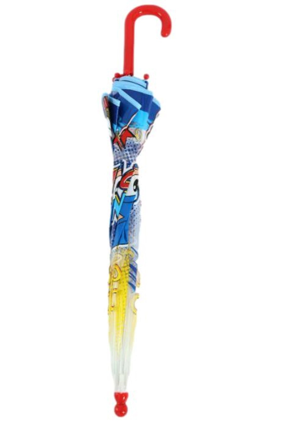 Sonic  Clear Transparent Stick Safe Manual Open/Close 8 Fiberglass Rib 21" Umbrella.