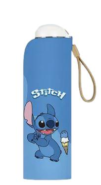 Disney Stitch Folding Safe Manual Open/Close Umbrella Sun/Rain Lightweight Travel Compact