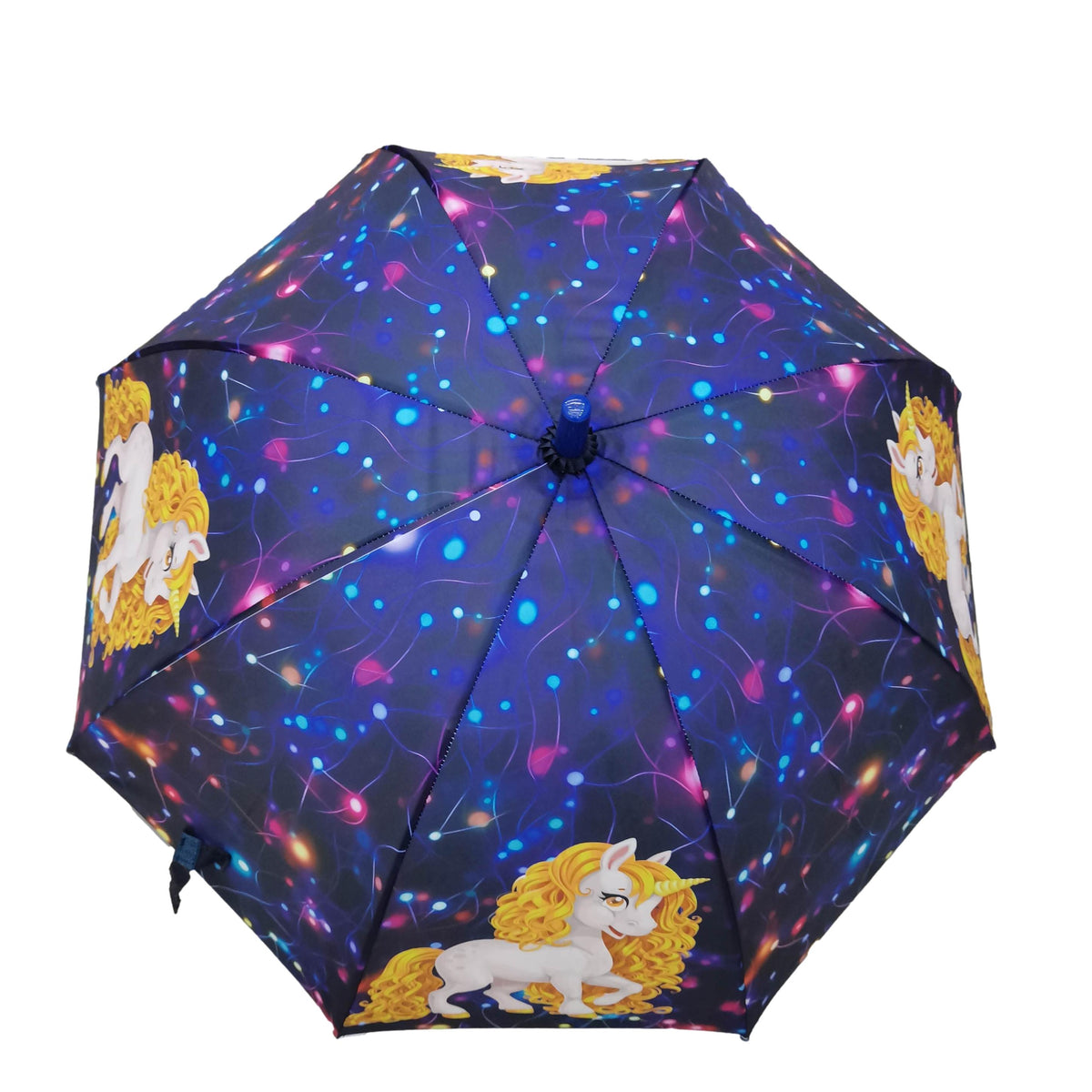 Unicorn Dome Shaped 8 Fiberglass Ribs 19" Stick Umbrella For Girls Best Birthday Party Christmas Gift