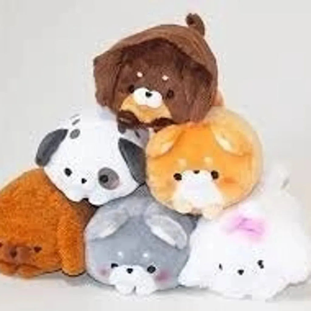 Complete Collection Cute Dog Puppies Soft Stacking Plush 6count. Poodle,Shiba Inu,Dachshund,Dalmatian,Maltese.