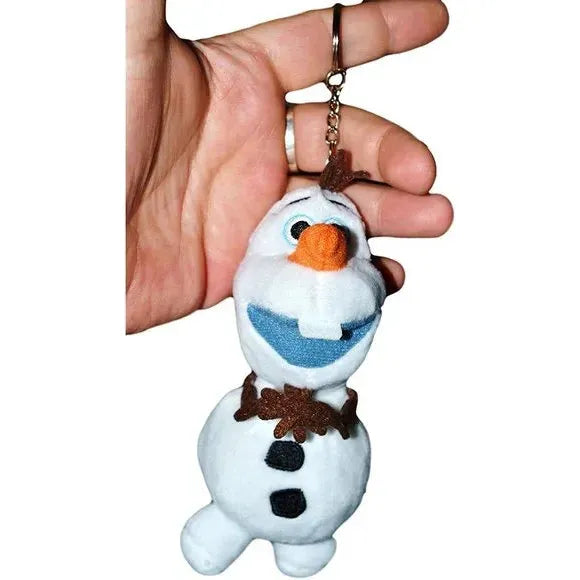 Disney Movie Frozen Olaf Soft Plush 5" Tall Keychain.