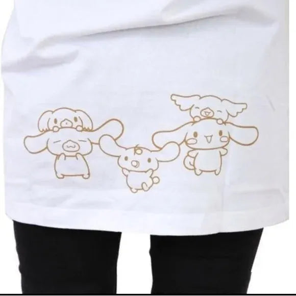 Cinnamoroll Sanrio Narikiri T-Shirt Short Sleeve With HoodieSize Approx S-M