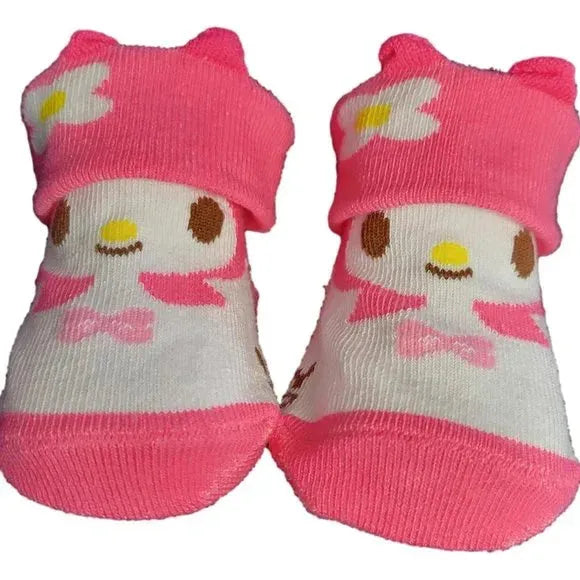 Sanrio Newborn Non-Slip My Melody Baby Socks 0-9 month