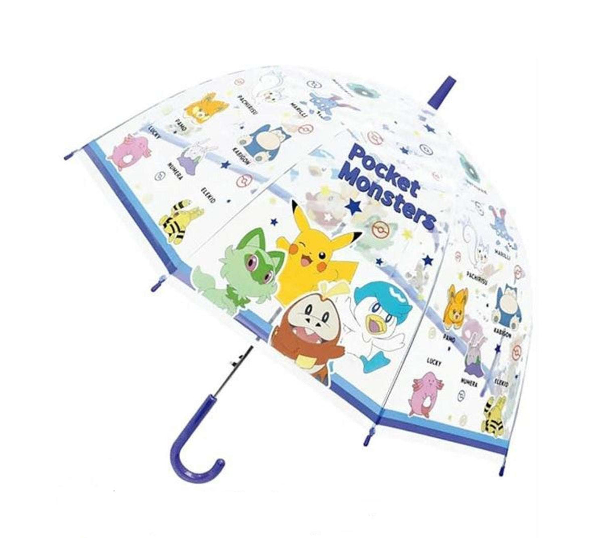 Pokemon  Clear Vinyl Stick Jump Start 8 Fiberglass Rib 21" Umbrella.