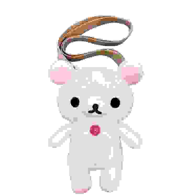 San-X Co-rilakkuma Soft Plush Pochette/Crossbody/Shoulder Pouch 9" Tall. limited edition.