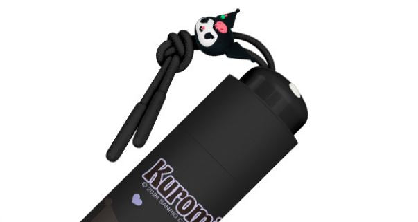 Sanrio  Cartoon Kawaii Kuromi Umbrella Safe Manual Open Close All Weather WindProof UV Protection