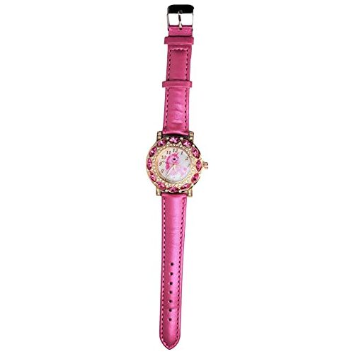 Girls Pink Unicorn Stones Watches .leather Band.Unique and Fashion.
