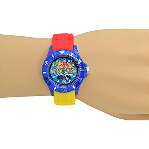 Pokemon Unisex Analog Quartz Silicone Band Wrist Watch. Large