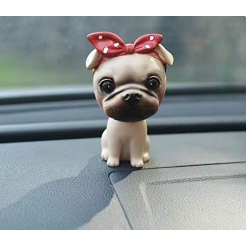 Cute Dog PVC Bobble Head Figure Car Dashboard Office Home Accessories Ultra Detail Doll .