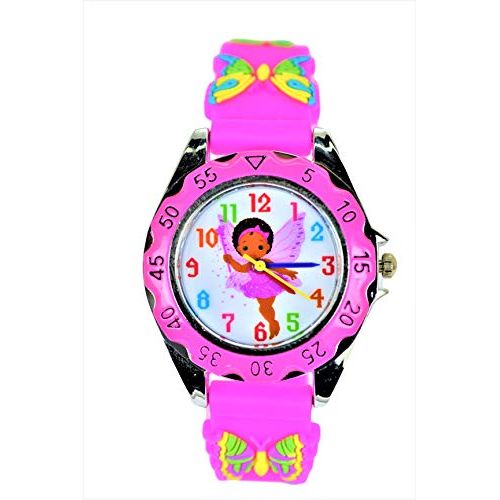 Girls Watch Analog Quartz Easy Read Learn Time 3D Band