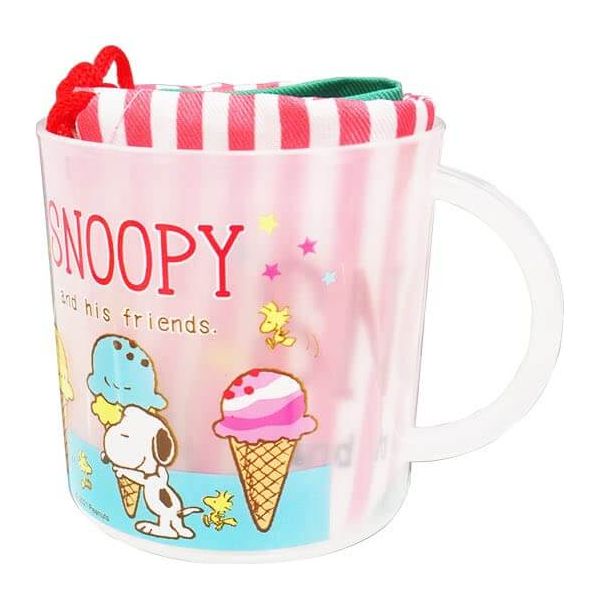 16ct x Party Favor Snoopy Set. Cup & Matching Drawstring Bag.