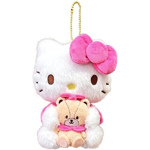 RRI Kitty Key Chain Pair Plush Lucky Mascot Holder Bag Charm Decoration . Rare.Limited Edition.