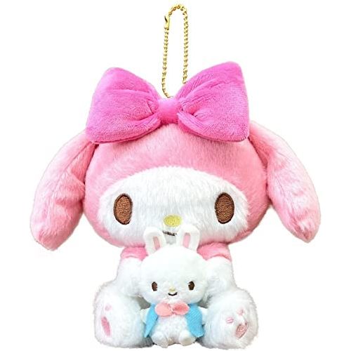 Sanrio My Melody Key Chain Pair Plush Lucky Mascot Holder Bag Charm Decoration . Rare.Limited Edition.