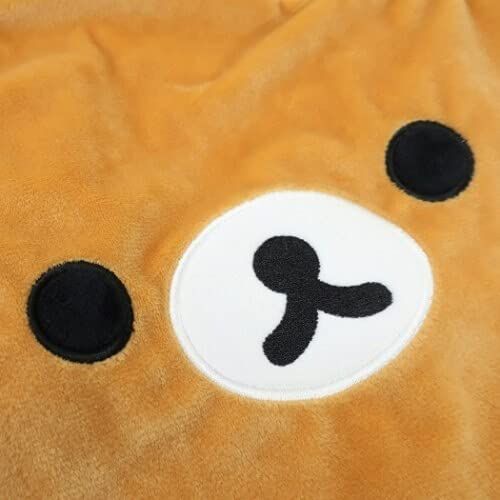 San-x Rilakkuma 2 Way Soft Plush Drawstring Cosmetic Pouch Shoulder Bag.