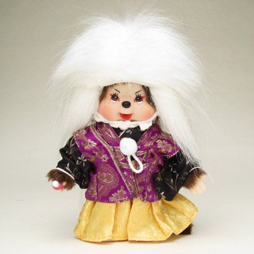 Sekiguchi Authentic Limited Edition Monchhichi Kabuki Doll 8" (20 cm) .