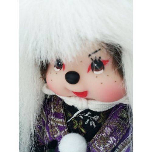 Sekiguchi Authentic Limited Edition Monchhichi Kabuki Doll 8" (20 cm) .