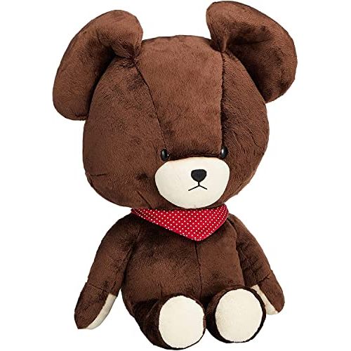 RRI The Bear's School Jackie Scarf Jumbo Soft Plush 29 inches Tall . Rare & Collectible. Japan Import., Brown, X-Large, TBS28-3551ZSS